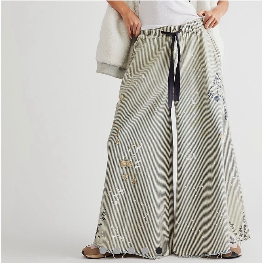 FOUND! - ISO - M or L We the Free Free People Clover Railroad Stripe Pant Jean